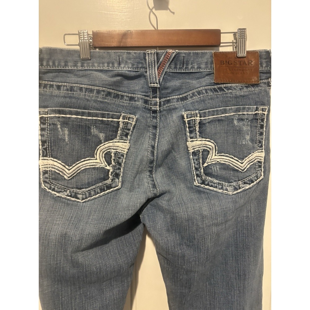 Buckle Big Star Jeans Men's Regular‎ Bootcut Western Distressed Blue 33R